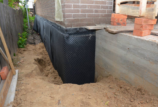 SJ Waterproofing Pros technician performing targeted Foundation Crack Repair assessment in Cedar Knolls, NJ